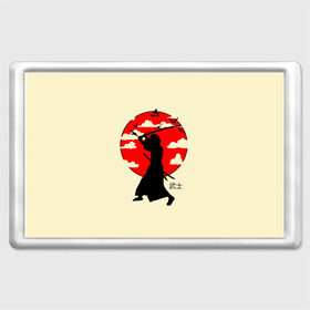 Магнит 45*70 с принтом Japan samurai в Санкт-Петербурге, Пластик | Размер: 78*52 мм; Размер печати: 70*45 | Тематика изображения на принте: boy | japan style | japanese aesthetics | ninja | samurai | воин | иероглифы | катана | красная луна | меч | ниндзя | рыцарь | самурай | солдат | харакири | черный самурай | япония | японская анимация | японская эстетика