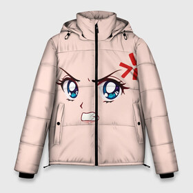 Мужская зимняя куртка 3D с принтом Angry anime girl в Санкт-Петербурге, верх — 100% полиэстер; подкладка — 100% полиэстер; утеплитель — 100% полиэстер | длина ниже бедра, свободный силуэт Оверсайз. Есть воротник-стойка, отстегивающийся капюшон и ветрозащитная планка. 

Боковые карманы с листочкой на кнопках и внутренний карман на молнии. | Тематика изображения на принте: angry | anime | art | big | eyes | face | girl | kawaii | manga | style | аниме | арт | взгляд | глаза | девушка | злой | кавай | лицо | манга
