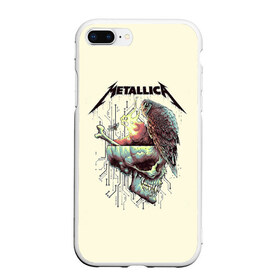 Чехол для iPhone 7Plus/8 Plus матовый с принтом Metallica в Санкт-Петербурге, Силикон | Область печати: задняя сторона чехла, без боковых панелей | Тематика изображения на принте: metal | metallica | rock | джеймс хэтфилд | классика | легенда | метал | металлика | популярное | рок | рокгруппа