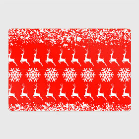 Магнитный плакат 3Х2 с принтом New Year в Санкт-Петербурге, Полимерный материал с магнитным слоем | 6 деталей размером 9*9 см | Тематика изображения на принте: christmas toys | deer | new year | red | snow | snowflakes | tree | елка | красный | новогодние игрушки | новый год | олени | свитер с оленями | снег | снежинки | футболка с оленями