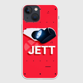 Чехол для iPhone 13 mini с принтом Jett в Санкт-Петербурге,  |  | game | jett | jett valorant | player | valorant | valorant логтип | валарант | валарант новогодний | валорант | детский | детям | джет | нг | новогодний узор | новый год | орнамент | подарок | ребенок | рождество | семья | узор