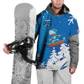 Накидка на куртку 3D с принтом Brawl Stars (Snowboarding) в Санкт-Петербурге, 100% полиэстер |  | brawl | break dance | leon | moba | skateboard | stars | supercell | surfing | игра | коллаборация | коллаж | колоборация | паттерн