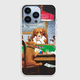 Чехол для iPhone 13 Pro с принтом Собаки играют в покер в Санкт-Петербурге,  |  | a friend in need | art | artist | bets | buldog | cards | chips | dogs | gambling | games | memes | picture | poker | азартные игры | бульдог | друг познается в беде | искусство | картина | карты | мемы | покер | сенбернар | собаки | собачки | ставки