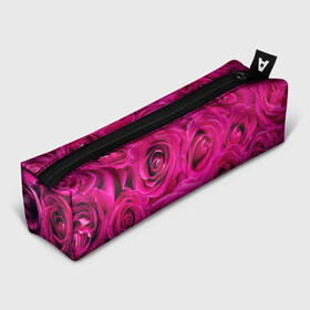 Пенал 3D с принтом Розы в Санкт-Петербурге, 100% полиэстер | плотная ткань, застежка на молнии | абстрактно | абстрактные | абстрактный | абстракция | красные | роза | розовые | розы | цветок | цветочек | цветочки | цветочный | цветы