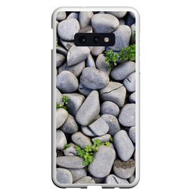 Чехол для Samsung S10E с принтом Камни в Санкт-Петербурге, Силикон | Область печати: задняя сторона чехла, без боковых панелей | абстрактно | абстрактные | абстрактный | абстракция | галька | каменные | каменный | камень | камни | камушки | клевер | природа | растения