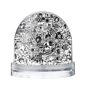 Снежный шар с принтом Rock Band Logos в Санкт-Петербурге, Пластик | Изображение внутри шара печатается на глянцевой фотобумаге с двух сторон | ac dc | linkin park | music | queen | radiohead | rock | rock band logos | линкин парк | музыка | ретро | рок группа | элвис