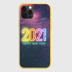 Чехол для iPhone 12 Pro с принтом 2021 в Санкт-Петербурге, силикон | область печати: задняя сторона чехла, без боковых панелей | 2021 | надпись | новый год | поздравление | праздник