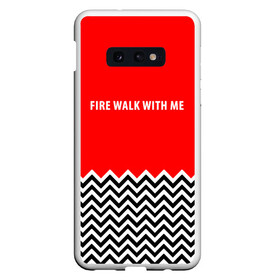 Чехол для Samsung S10E с принтом Twin Peaks в Санкт-Петербурге, Силикон | Область печати: задняя сторона чехла, без боковых панелей | twin peaks | агент купер | девид линч | дейл | лора палмер | огонь иди за мной | одри хорн | совы не то чем кажутся | твин пикс