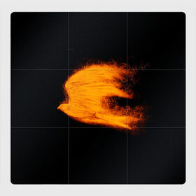 Магнитный плакат 3Х3 с принтом Огненная птица в Санкт-Петербурге, Полимерный материал с магнитным слоем | 9 деталей размером 9*9 см | мечта | огненная птица | огонь | орел | полет | птица | сокол | стремление | фантазия | феникс