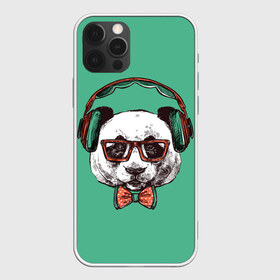 Чехол для iPhone 12 Pro Max с принтом панда хипстер в Санкт-Петербурге, Силикон |  | арт | бантик | винтаж | графика | медведь | меломан | музыка | наушники | очки | панда | ретро | рисунок | хипстер