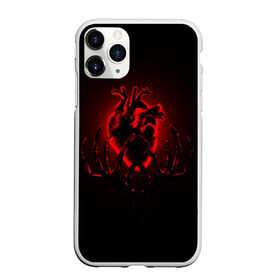 Чехол для iPhone 11 Pro матовый с принтом Сердце в Санкт-Петербурге, Силикон |  | Тематика изображения на принте: внутренности | кости | красный | любовь | органы | руки | сердце | тьма | черный