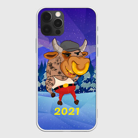 Чехол для iPhone 12 Pro Max с принтом Злой бычара 2021 в Санкт-Петербурге, Силикон |  | 2021 | 7 января | bull | newyear | santa | бык | быки | бычок | год быка | дед мороз | корова | новогодние каникулы | новогодние праздники | новый 2021 | новый год | новый год 2021 | рождество | сани | санта | санта клаус
