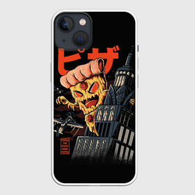 Чехол для iPhone 13 с принтом Pizza Kong в Санкт-Петербурге,  |  | 666 | alien | astral | demon | fast | food | ghost | halloween | horror | kong | monster | pizza | астрал | восставший из ада | демон | монстр | пицца | призрак | ужасы | фастфуд | хоррор