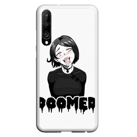 Чехол для Honor P30 с принтом Doomer girl в Санкт-Петербурге, Силикон | Область печати: задняя сторона чехла, без боковых панелей | ahegao | boomer | boy | chad | doomer | girl | i know | irony | jacques | post | stonks | zoomer | ахегао | ахэгао | бумер | девушка | думер | жак | зумер | ирония | мем | мемы | парень | пост | постирония | стонкс | тандеркок | фр