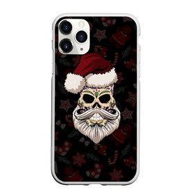 Чехол для iPhone 11 Pro матовый с принтом El Santa в Санкт-Петербурге, Силикон |  | 2021 | bones | christmas | death | death day | happy | merry christmas | merry x mas | mexico | new year | santa | santa claus | scull | smile | борода | дед мороз | кости | мексика | новогодний | новый год | с новым годом | санта | скелет | счастливый | 