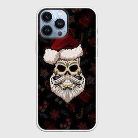 Чехол для iPhone 13 Pro Max с принтом El Santa в Санкт-Петербурге,  |  | 2021 | bones | christmas | death | death day | happy | merry christmas | merry x mas | mexico | new year | santa | santa claus | scull | smile | борода | дед мороз | кости | мексика | новогодний | новый год | с новым годом | санта | скелет | счастливый | 