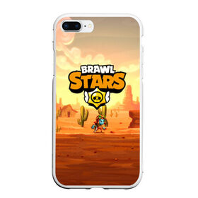 Чехол для iPhone 7Plus/8 Plus матовый с принтом Brawl Stars в Санкт-Петербурге, Силикон | Область печати: задняя сторона чехла, без боковых панелей | brawl stars | crow | leon | mobile game | stars | бравл старс | ворон | леон | мобильные игры