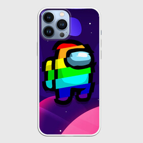 Чехол для iPhone 13 Pro Max с принтом AMONG US   RAINBOW SPACE в Санкт-Петербурге,  |  | Тематика изображения на принте: among | among us | amongus | crewmate | game | games | imposter | impostor | logo | monster | sabotage | shhh | амонг | амонг ас | амонгас | игра | игры | импостер | космос | крюмейт | лого | логотип | логотипы | монстр | саботаж | символ | сим