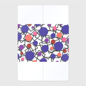 Магнитный плакат 2Х3 с принтом Геометрический узор в Санкт-Петербурге, Полимерный материал с магнитным слоем | 6 деталей размером 9*9 см | 3д эффект | графика | квадраты | объемные фигуры | разноцветные круги