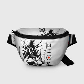 Поясная сумка 3D с принтом Ghost of Tsushima в Санкт-Петербурге, 100% полиэстер | плотная ткань, ремень с регулируемой длиной, внутри несколько карманов для мелочей, основное отделение и карман с обратной стороны сумки застегиваются на молнию | ghost of tsushima | samurai | игры | призрак цусимы | самурай | япония