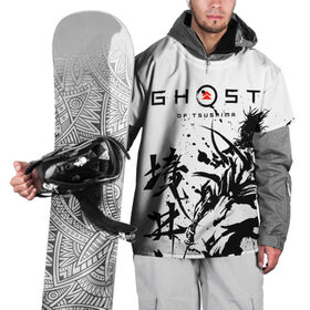 Накидка на куртку 3D с принтом Ghost of Tsushima в Санкт-Петербурге, 100% полиэстер |  | 