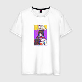 Мужская футболка хлопок с принтом Genshin Impact в Санкт-Петербурге, 100% хлопок | прямой крой, круглый вырез горловины, длина до линии бедер, слегка спущенное плечо. | genshin impact | девушки | милота | персонажи | рисунок