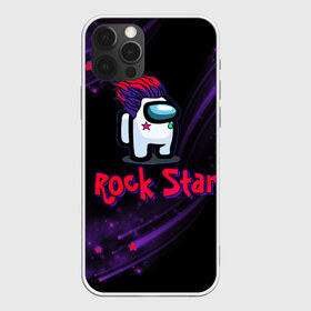 Чехол для iPhone 12 Pro Max с принтом Among Us Rock Star в Санкт-Петербурге, Силикон |  | 2021 | among us | impostor | space mafia | sus.puffballs united | амонг ас | амонг единорог | в космосе | гринч | импостор | инопланетяне | инопланетянин | новогодний амонг ас | ракета | с новым годом | самозванец | среди нас