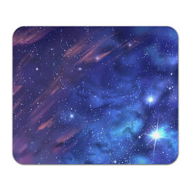 Коврик для мышки прямоугольный с принтом Звёздное небо в Санкт-Петербурге, натуральный каучук | размер 230 х 185 мм; запечатка лицевой стороны | арт | звезда | звёзды | космос | небо | ночное небо | ночь | облако | рисунок | сияние | туманность | яркие цвета