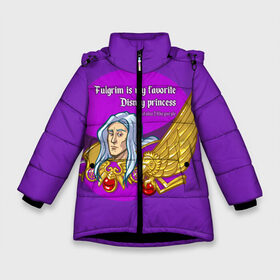 Зимняя куртка для девочек 3D с принтом а ещё я люблю фиолетовый в Санкт-Петербурге, ткань верха — 100% полиэстер; подклад — 100% полиэстер, утеплитель — 100% полиэстер. | длина ниже бедра, удлиненная спинка, воротник стойка и отстегивающийся капюшон. Есть боковые карманы с листочкой на кнопках, утяжки по низу изделия и внутренний карман на молнии. 

Предусмотрены светоотражающий принт на спинке, радужный светоотражающий элемент на пуллере молнии и на резинке для утяжки. | emperors children | fulgrim | horus heresy | primarch | warhammer | warhammer 30000 | warhammer 30k | warhammer 40000 | warhammer 40k | вархаммер | дети императора | ересь хоруса | примарх | фиолетовый | фулгрим
