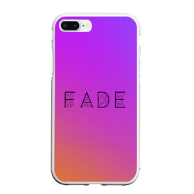 Чехол для iPhone 7Plus/8 Plus матовый с принтом FADE в Санкт-Петербурге, Силикон | Область печати: задняя сторона чехла, без боковых панелей | pantone | градиент | мода | оранжевый | пантон | розовый | фейд | фэйд | цвета | цвето года
