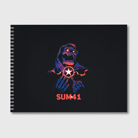 Альбом для рисования с принтом Sum 41 в Санкт-Петербурге, 100% бумага
 | матовая бумага, плотность 200 мг. | metall | music | punk | rock | sum 41 | альтернатива | метал | музло | музыка | панк | рок | сам 41