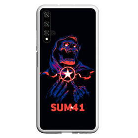 Чехол для Honor 20 с принтом Sum 41 в Санкт-Петербурге, Силикон | Область печати: задняя сторона чехла, без боковых панелей | metall | music | punk | rock | sum 41 | альтернатива | метал | музло | музыка | панк | рок | сам 41