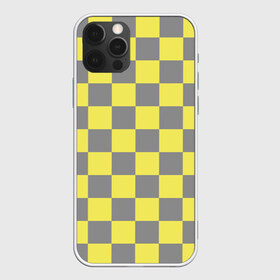 Чехол для iPhone 12 Pro Max с принтом Цвет года в Санкт-Петербурге, Силикон |  | pantone | геометрия | желтый цвет | квадраты | серый цвет | цвета нового года