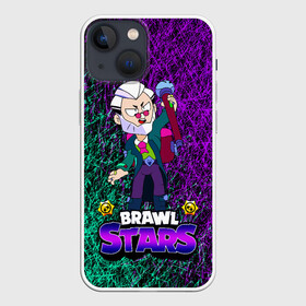 Чехол для iPhone 13 mini с принтом Brawl Stars Byron в Санкт-Петербурге,  |  | brawl stars | byron | byron brawl stars | crow | edgar | kolett | leon | sandy | spike | sprout | surge | байрон | биби | боец | бравл старс | бравлер | вольт | герои | девочкам | детям | колетт | леон | логотипы игр | мальчикам | перс