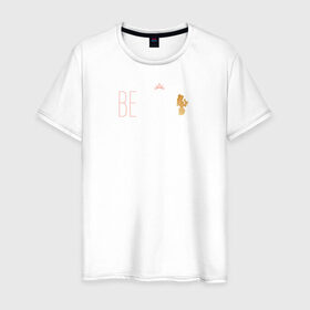 Мужская футболка хлопок с принтом Be bold_ Belle в Санкт-Петербурге, 100% хлопок | прямой крой, круглый вырез горловины, длина до линии бедер, слегка спущенное плечо. | belle | disney princess | vdkotan | белль