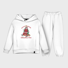 Детский костюм хлопок Oversize с принтом Rockin Santa в Санкт-Петербурге,  |  | art | christmas | gifts | holiday | new year | santa | santa claus | star | tree | арт | елка | звезда | новый год | подарки | праздник | рождество | санта | санта клаус