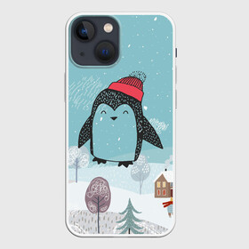 Чехол для iPhone 13 mini с принтом Милый пингвин в Санкт-Петербурге,  |  | 2021 | 7 января | bull | newyear | santa | бык | быки | бычок | год быка | дед мороз | корова | новогодние каникулы | новогодние праздники | новый 2021 | новый год | новый год 2021 | рождество | сани | санта | санта клаус