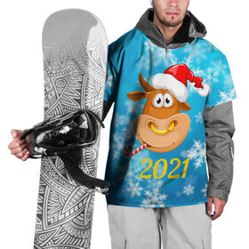 Накидка на куртку 3D с принтом Год быка 2021 в Санкт-Петербурге, 100% полиэстер |  | Тематика изображения на принте: 2021 | 7 января | bull | newyear | santa | бык | быки | бычок | год быка | дед мороз | корова | новогодние каникулы | новогодние праздники | новый 2021 | новый год | новый год 2021 | рождество | сани | санта | санта клаус