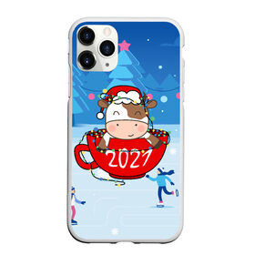 Чехол для iPhone 11 Pro Max матовый с принтом бык в кружке 2021 в Санкт-Петербурге, Силикон |  | Тематика изображения на принте: 2021 | 7 января | bull | newyear | santa | бык | быки | бычок | год быка | дед мороз | корова | новогодние каникулы | новогодние праздники | новый 2021 | новый год | новый год 2021 | рождество | сани | санта | санта клаус