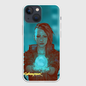 Чехол для iPhone 13 mini с принтом Cyberpunk 2077 V в Санкт-Петербурге,  |  | ceberpunk | v | андроид | герой | главный | земля | киберпанк | киборг | персонаж | планета