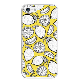 Чехол для iPhone 5/5S матовый с принтом Illuminating Lemon в Санкт-Петербурге, Силикон | Область печати: задняя сторона чехла, без боковых панелей | 2021 | винтаж | лимоны | ретро | фрукты | цвет года