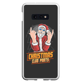 Чехол для Samsung S10E с принтом Christmas Club Party в Санкт-Петербурге, Силикон | Область печати: задняя сторона чехла, без боковых панелей | christmas | merry christmas | дед мороз | ёлка | зима | мороз | новый год | подарок | праздник | рождество | с новым годом | санта клаус | снегурочка | снежинки