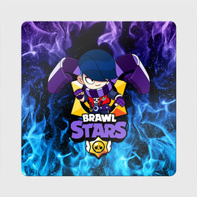 Магнит виниловый Квадрат с принтом BRAWL STARS EDGAR в Санкт-Петербурге, полимерный материал с магнитным слоем | размер 9*9 см, закругленные углы | brawl stars | brawl stars edgar | brawler | edgar | бравл старз | бравлер | эдгар