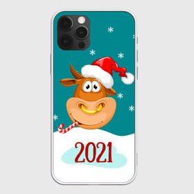 Чехол для iPhone 12 Pro Max с принтом 2021 Год быка в Санкт-Петербурге, Силикон |  | 2021 | 7 января | bull | newyear | santa | бык | быки | бычок | год быка | дед мороз | корова | новогодние каникулы | новогодние праздники | новый 2021 | новый год | новый год 2021 | рождество | сани | санта | санта клаус
