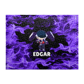 Обложка для студенческого билета с принтом BRAWL STARS EDGAR в Санкт-Петербурге, натуральная кожа | Размер: 11*8 см; Печать на всей внешней стороне | Тематика изображения на принте: 8 bit | 8 бит | brawl | brawl stars | crow | edgar | leon | stars | бравл | бравл старс | браво старс | едгар | игра | компьютерная | леон | огонь | онлайн | старс | эдгар