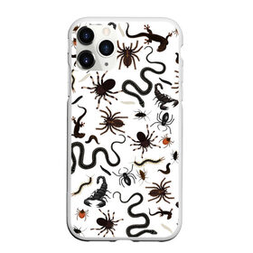 Чехол для iPhone 11 Pro Max матовый с принтом Жуткие насекомые в Санкт-Петербурге, Силикон |  | арт | белый | живность | животные | жук | жуткие насекомые | жуть | змея | клоп | набор насекомых | опарыш | паразит | паук | пиявка | рисунок | сколопендра | скорпион | таракан | фон | червь | ядовитый
