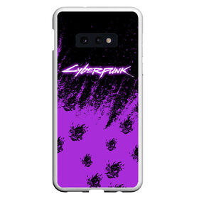 Чехол для Samsung S10E с принтом Cyberpunk neon. в Санкт-Петербурге, Силикон | Область печати: задняя сторона чехла, без боковых панелей | Тематика изображения на принте: cd project red | cyberpunk 2077 | keanu reeves | samurai | киану ривз | киберпанк 2077 | самураи