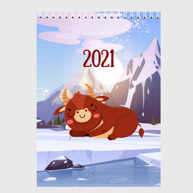 Скетчбук с принтом Спящий бык 2021 в Санкт-Петербурге, 100% бумага
 | 48 листов, плотность листов — 100 г/м2, плотность картонной обложки — 250 г/м2. Листы скреплены сверху удобной пружинной спиралью | 2021 | 7 января | bull | newyear | santa | бык | быки | бычок | год быка | дед мороз | корова | новогодние каникулы | новогодние праздники | новый 2021 | новый год | новый год 2021 | рождество | сани | санта | санта клаус