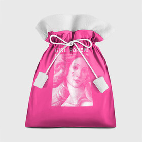 Подарочный 3D мешок с принтом Girl Power! в Санкт-Петербурге, 100% полиэстер | Размер: 29*39 см | fem | trend | venus | венера | давид | картина | леонардо да винчи | мона лиза | тренд