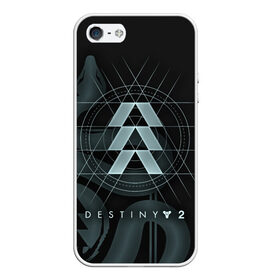 Чехол для iPhone 5/5S матовый с принтом DESTINY, HUNTER в Санкт-Петербурге, Силикон | Область печати: задняя сторона чехла, без боковых панелей | beyond light | destiny | destiny 2 | hunter | дестини | игры | охотник